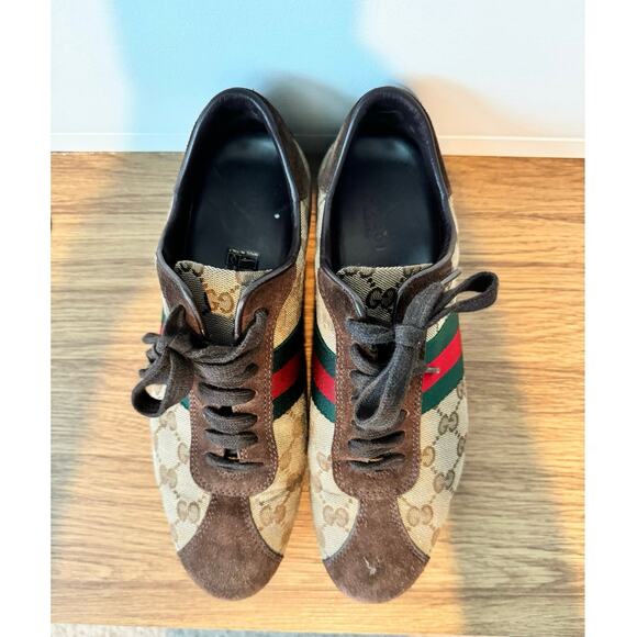 Gucci GG sneakers, Nylon and suede size 8 1/2 - Picture 10 of 15